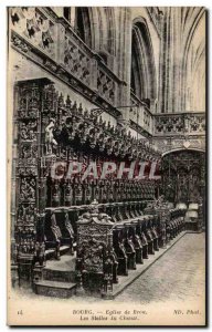 Old Postcard Bourg De Brou Church Choir Of The Stalls