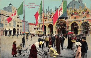 Venezia, People With Pigeons Pigeon unused 