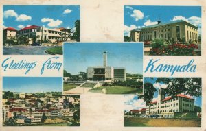 Greetings From Kampala Africa 1960s Postcard