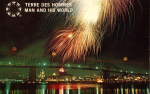 Canada - Quebec, Montreal. Expo '67 Fireworks
