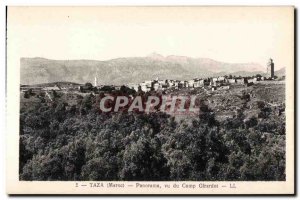 Old Postcard Taza Morocco Pannorama seen Camp Girardot