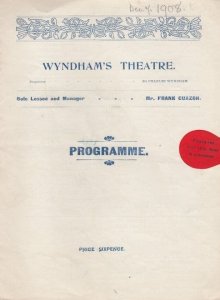 Sir Anthony Comedy Kent Play Weedon Grossmith Theatre Programme
