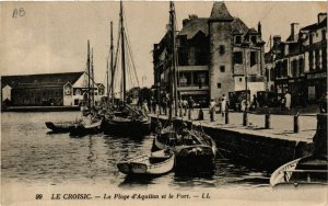 CPA Le CROISIC - La Plage d'Aquilon et le Port (587446)