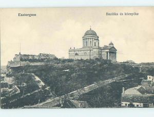 Pre-1907 BUILDING ON THE HILL Esztergom Hungary hJ6597