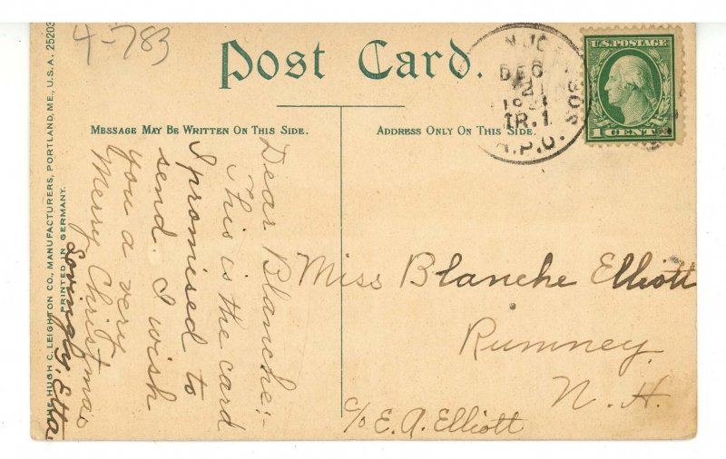 NH - Whitefield. High School Building    *RPO- ??? & Boston Railroad