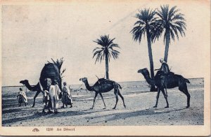 Algeria Scenes Et Types au Desert Vintage Postcard C163