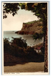 c1930's Shanklin Head Isle of Wight England Vintage RPPC Photo Postcard