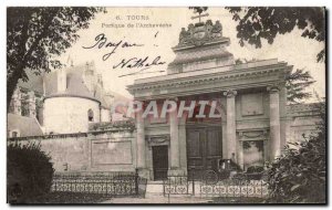 Postcard Old Tours Portico From & # 39Archeveche