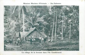 Oceania Solomon Islands a village in the bush on the island of Guadalcanal 