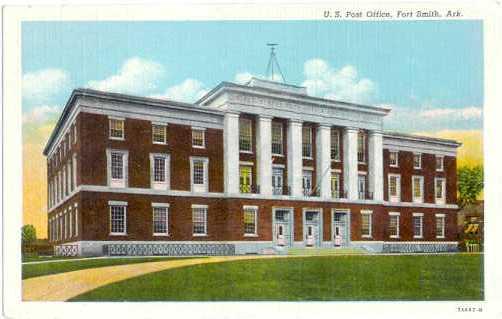 Post Office, Fort Smith, Arkansas, AR, Linen