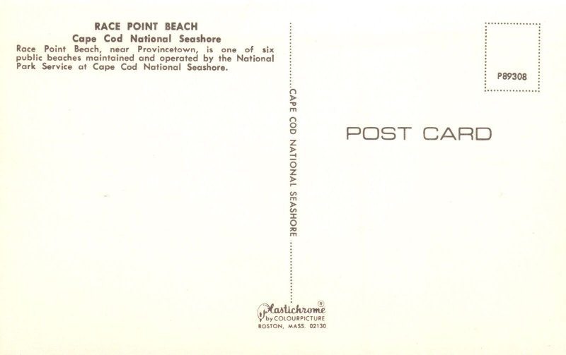 Vintage Postcard Race Point Ocean Beach Cape Cod National Seashore Massachusetts