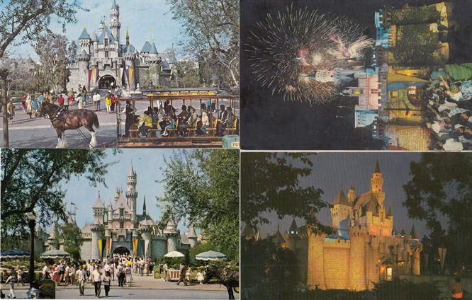 Sleeping Beauty Castle 4x Disneyland Postcard s