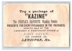 1880s Kazine Washing Powder John Given Lewiston, ME Girls & Toys Lot Of 4 P83