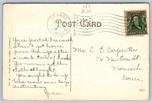 1908  Orange  Massachusetts   On the North Orange Road  Postcard