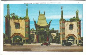 1920's Grauman's Chinese Theatre, Hollywood, California, Postcard