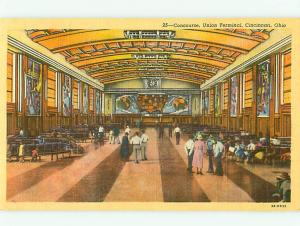 Cincinnati Ohio 25 Concourse Union Train Terminal 3A-H932 Postcard # 6260