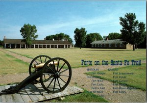 Continental Postcard Fort Larned, Kansas - Forts on the Santa Fe Trail CE16