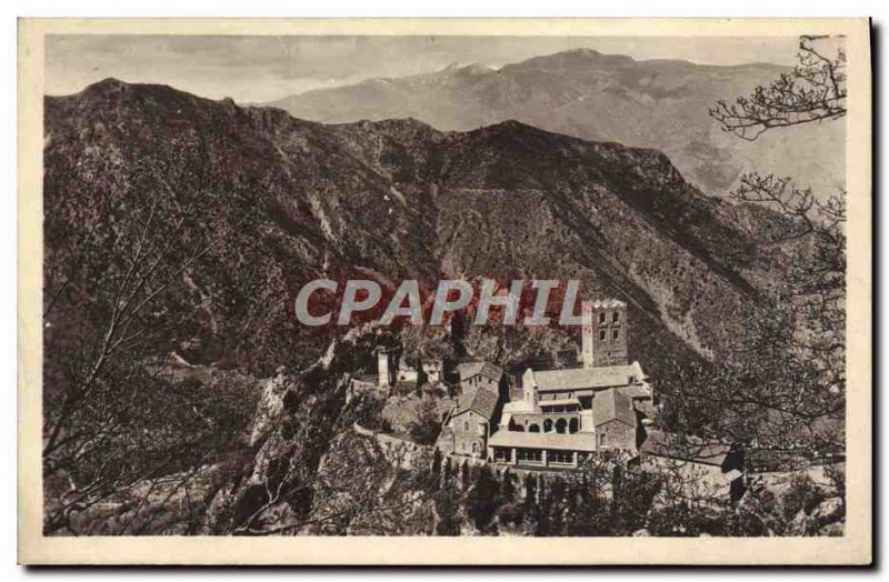 Postcard Old St Martin of Canigou View d & # 39ensemble