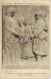 Old Postcard Dijon Victory Monument and Memorial