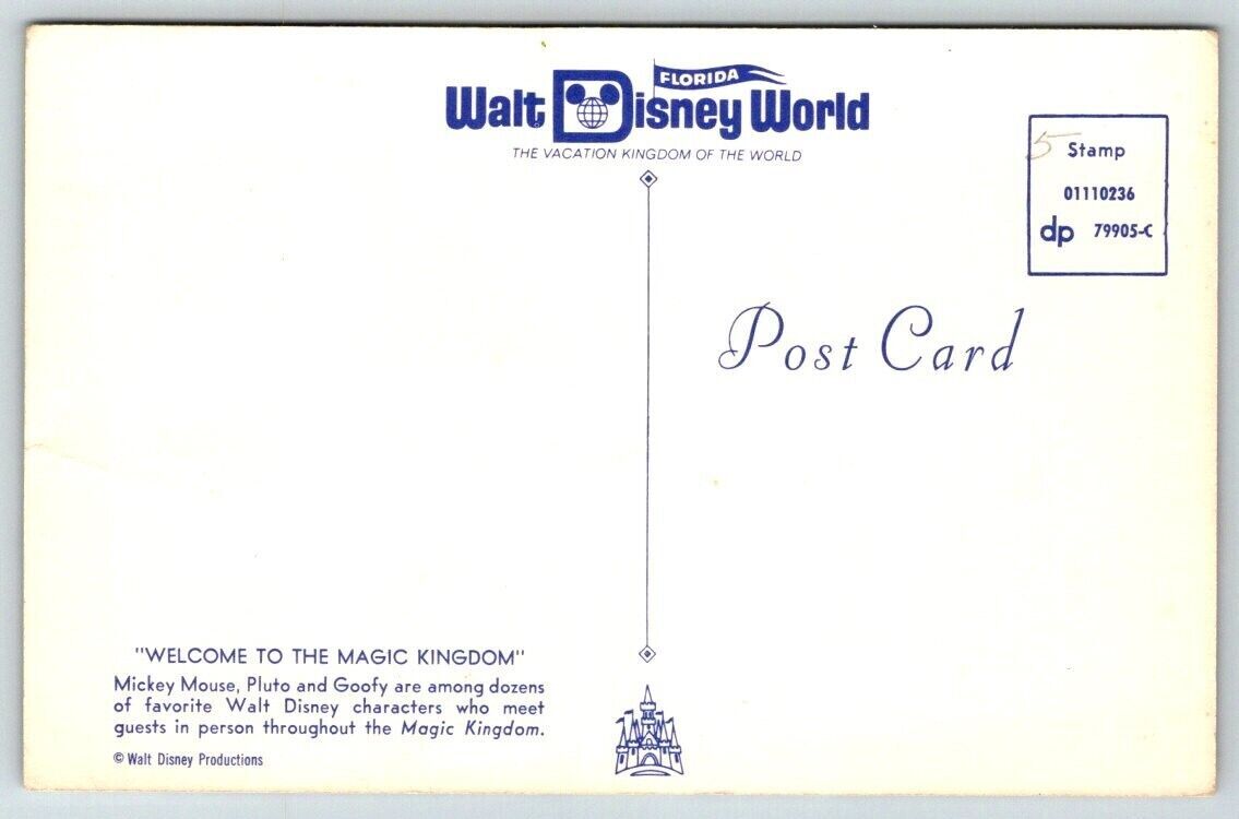 Vintage Disney World Postcard To The Magic Kingdom Mickey