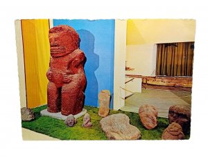 Polynesian Statues And Idols Kontiki Museum Oslo Norway Vtg  Postcard