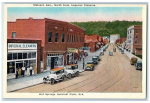 c1920's Drugstore Foods Cafe Imperial Cleaners Hot Springs Nat. Park AR Postcard