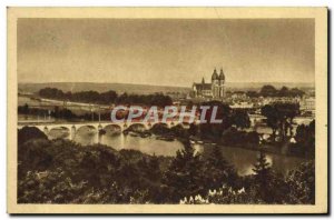 Old Postcard Tours Vue Generale On The Loire And The City