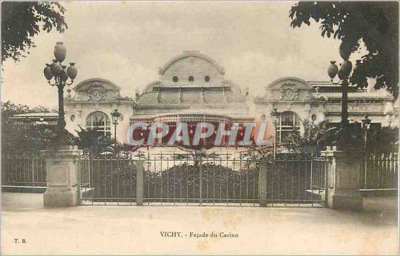 Postcard Old Vichy Casino Facade