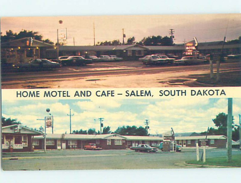 Pre-1980 MOTEL SCENE Salem - Between Mitchell & Sioux Falls SD AD8964