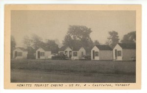 VT - Castleton. Hewitts Tourist Cabins
