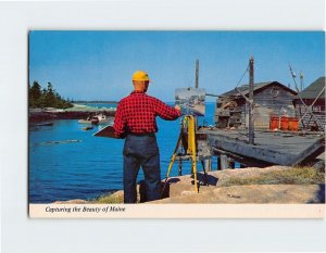 Postcard Capturing the Beauty of Maine