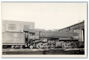 1931 D R&W Locomotive Train #3307 Rio Grande Western Utah RPPC Photo Postcard