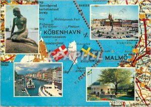 Postcard Modern Malmo Kobenhavn