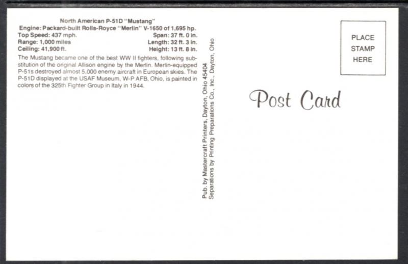 North American P-51D Mustang Airplane