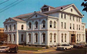 Union County Court House Cars Morganfield Kentucky postcard