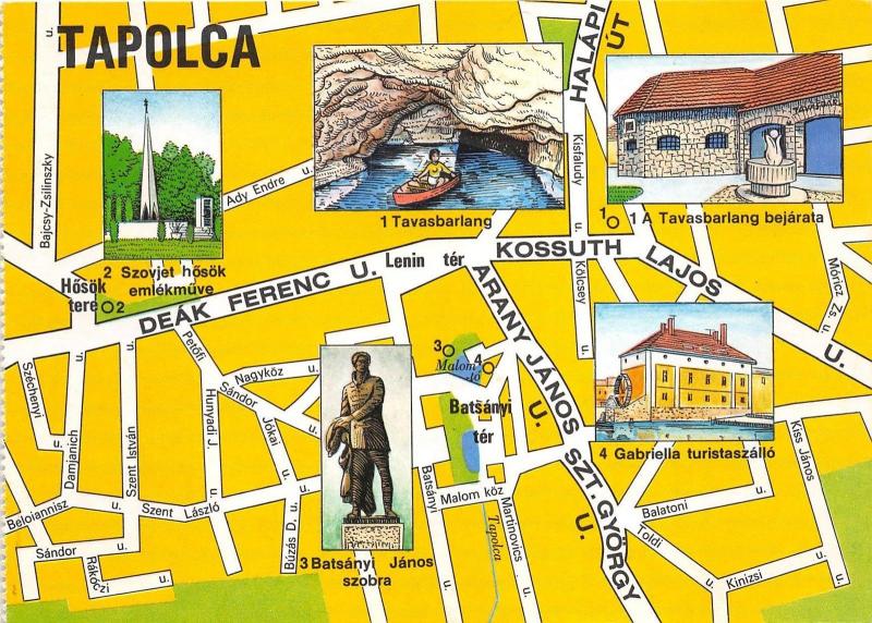 BC60076 Maps Cartes geographiques Tapolca