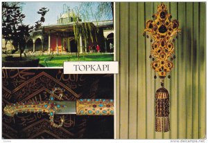 ISTANBUL, Turkey, 1950-1970´s; Topkapi Palace and Golden Braces Set With Rub...