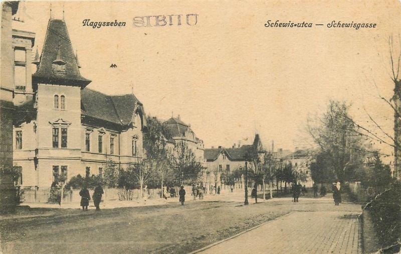 Sibiu (Hermannstadt) in Transylvania Stock Photo - Image of street