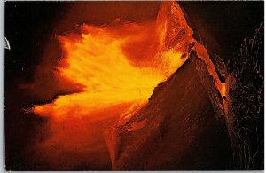 Kilauea Iki Volcano Eruption Lava 1900 Feet in Air Hawaii Postcard Posted 1995