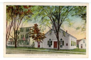 MA - Cape Cod, Hyannis. Congregational Church & Hyannis Inn
