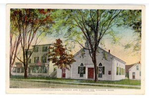 MA - Cape Cod, Hyannis. Congregational Church & Hyannis Inn