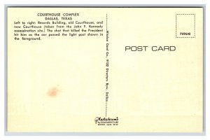 Courthouse Complex Dallas Texas Postcard John F. Kennedy Assassination Site