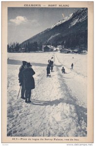 Chamonix-Mont-Blanc , France , 00-10s ; Piste de luges du Savoy Palace, vue d...