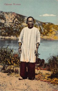 RPPC CHINESE WOMAN CHINA REAL PHOTO POSTCARD (c. 1910)