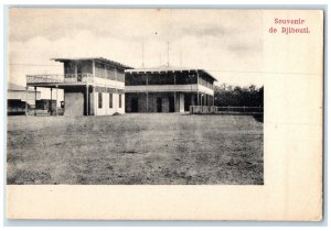 c1905 Building View Souvenir De Djibouti East Africa Unposted Antique Postcard