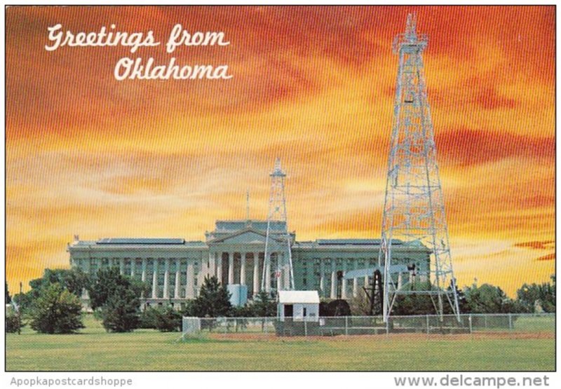Oklahoma City Greeting From Oklahoma State Capital