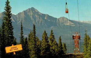 Canada Jasper Sky Tram With Pyramid Mountain In Background