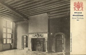 belgium, BRUGES BRUGGE, Hotel Gruuthuuse, Ancien Vestibule (1900s) Postcard