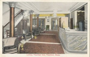 TAUNTON, Massachusetts ,1910s; Taunton Inn Lobby