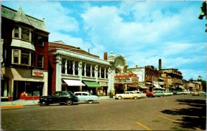 Postcard On the Square at Baraboo, Wisconsin Circus City Ringling Brothers